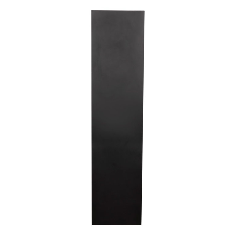 Noir Aqueduct 59" Industrial Black Metal and Wood Bookcase