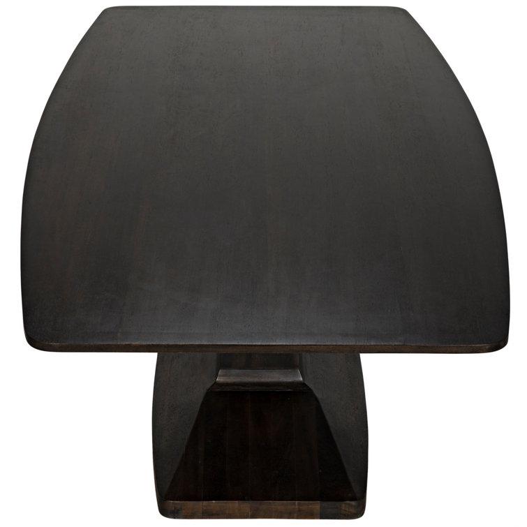 Mid-century Modern Travis Extendable Solid Walnut Dining Table