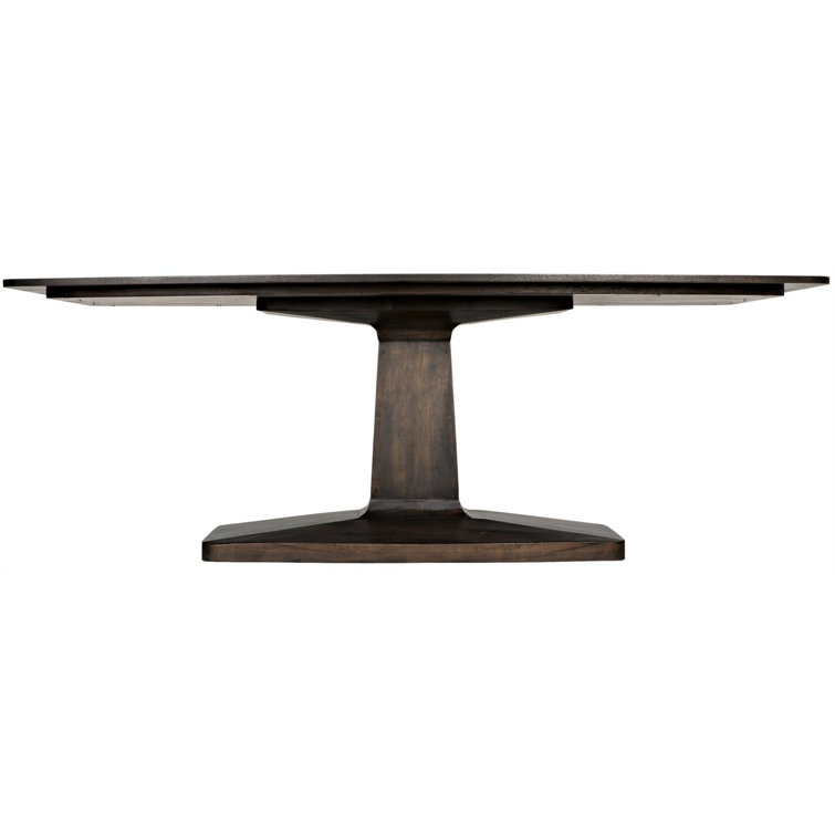Mid-century Modern Travis Extendable Solid Walnut Dining Table