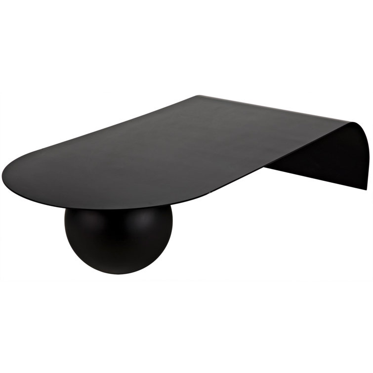 Rosario 72" Black Metal Coffee Table