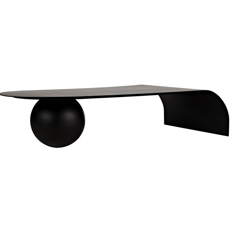 Rosario 72" Black Metal Coffee Table