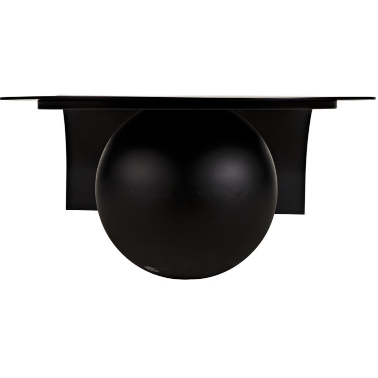Rosario 72" Black Metal Coffee Table