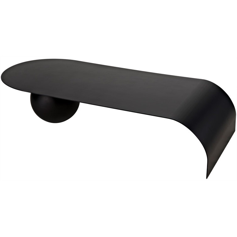 Rosario 72" Black Metal Coffee Table