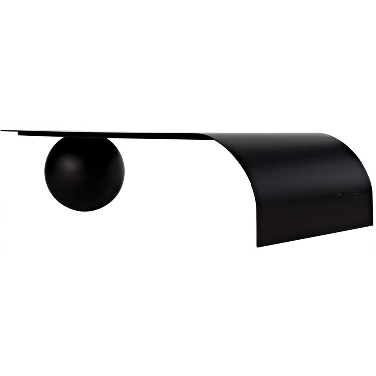 Rosario 72" Black Metal Coffee Table