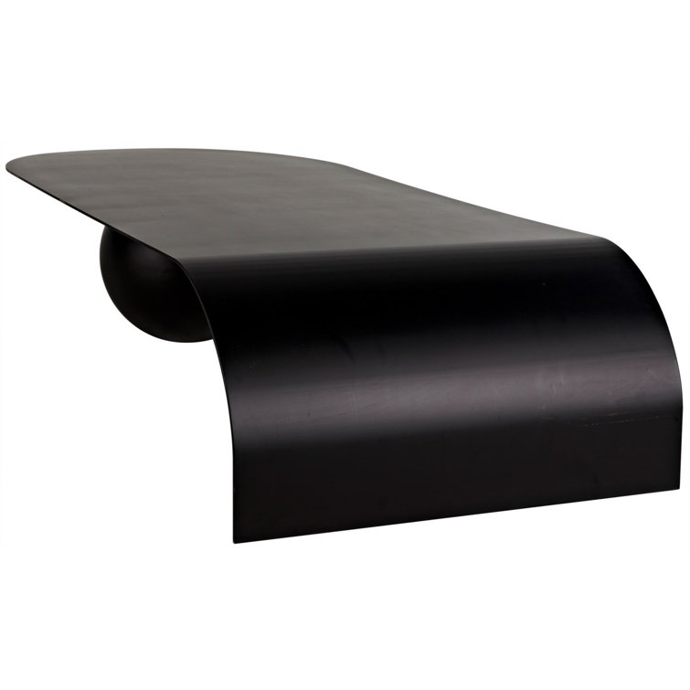 Rosario 72" Black Metal Coffee Table