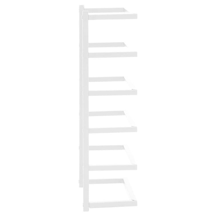 White Steel Wall Mounted Towel Rack 18.9"