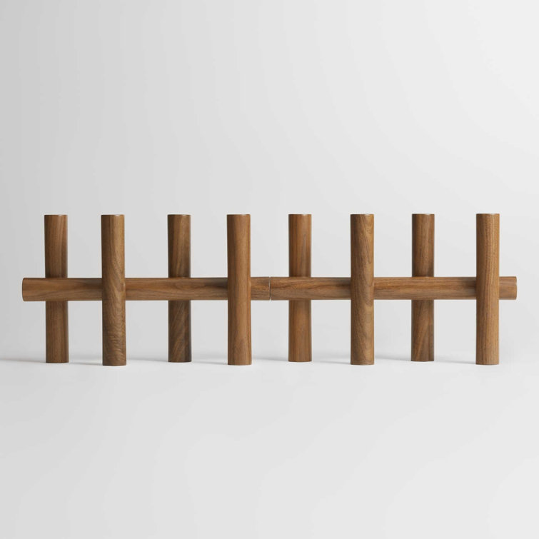 Walnut Wood Modern Tally Candelabra