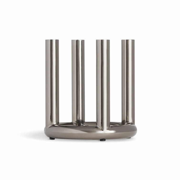 Rad Small Black Nickel Metal Candelabra
