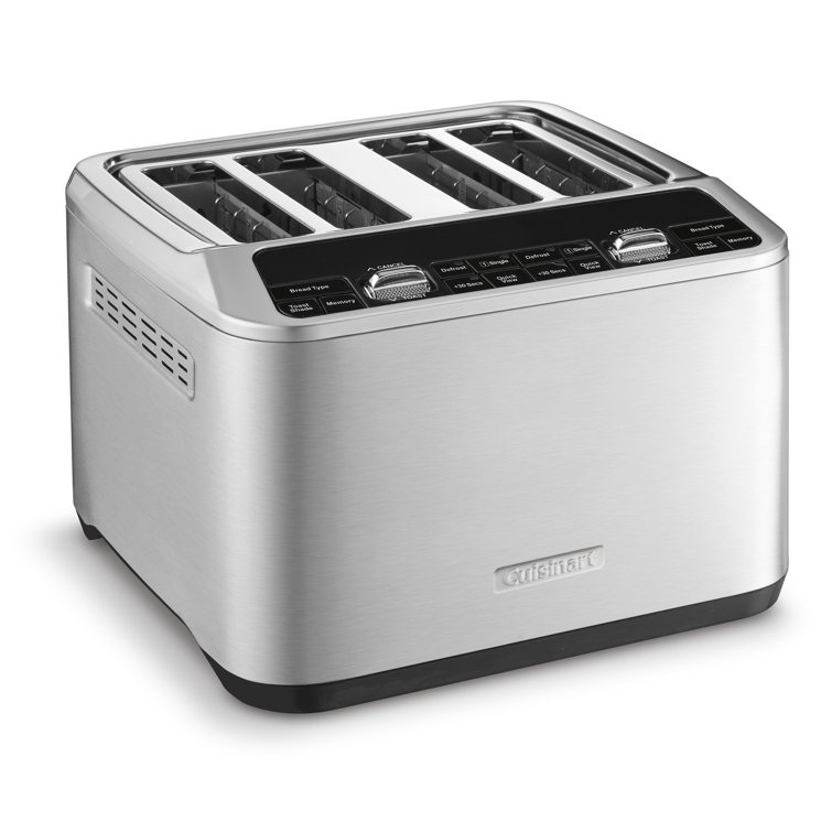 Stainless Steel Digital 4-Slice Wide Slot Toaster