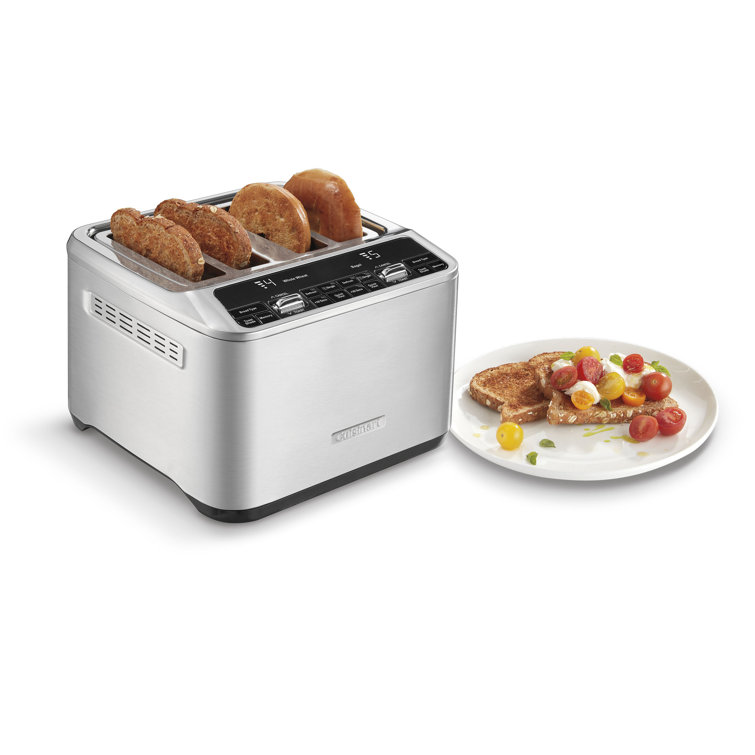 Stainless Steel Digital 4-Slice Wide Slot Toaster