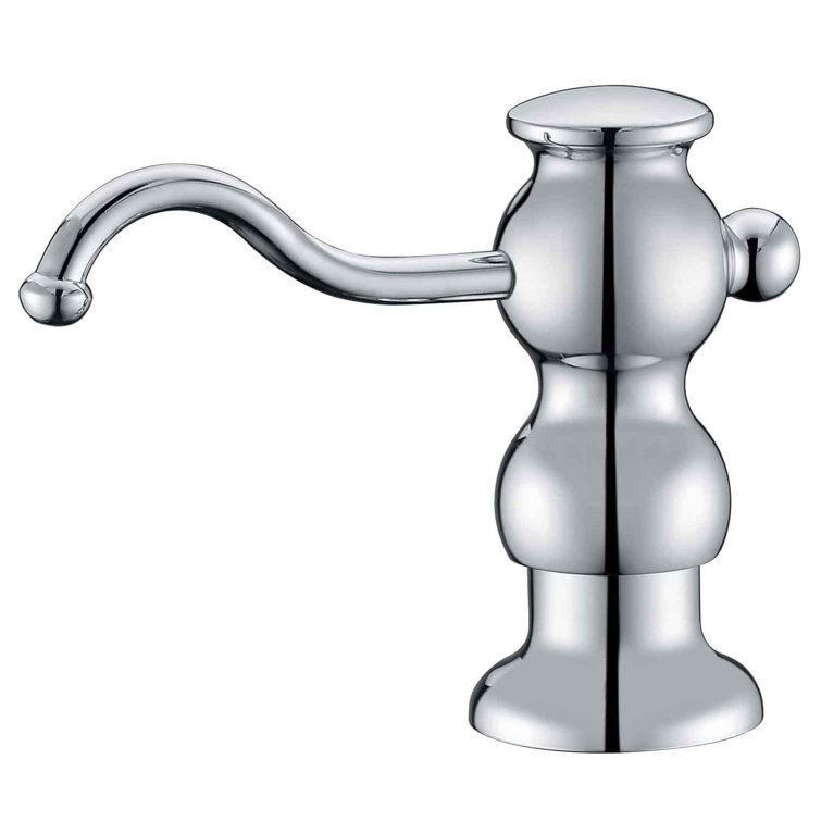 Polished Chrome Solid Brass Soap and Lotion Dispenser