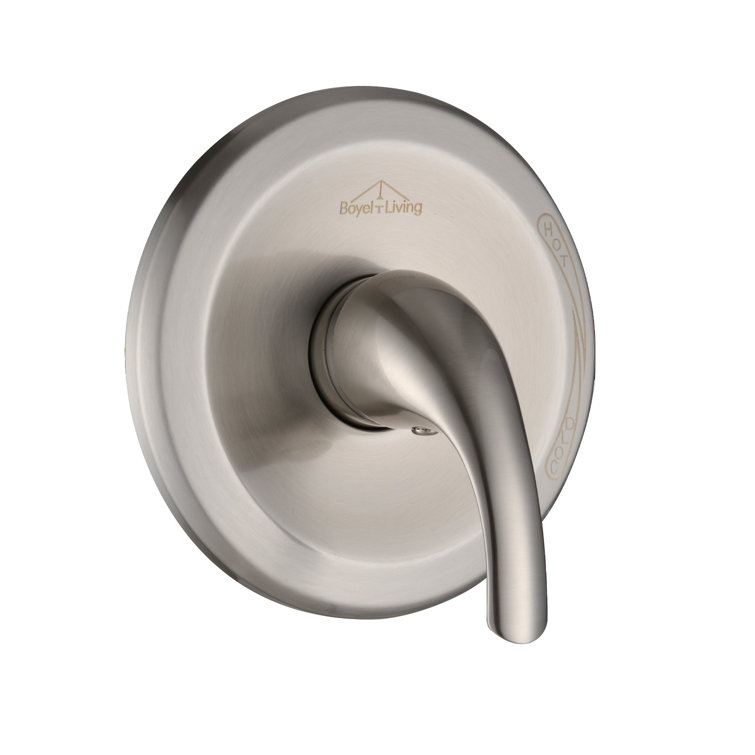 Brushed Nickel Wall-Mounted Pressure Balance Shower Valve