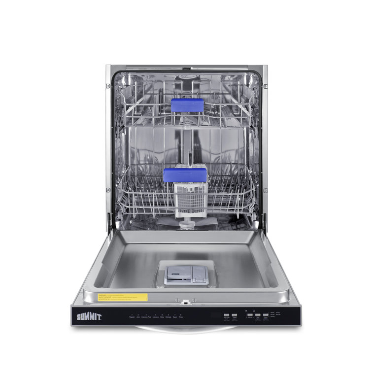 Summit 24" Stainless Steel Built-In Dishwasher with Top Control Panel
