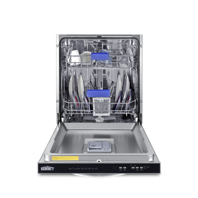 Summit 24" Stainless Steel Built-In Dishwasher with Top Control Panel
