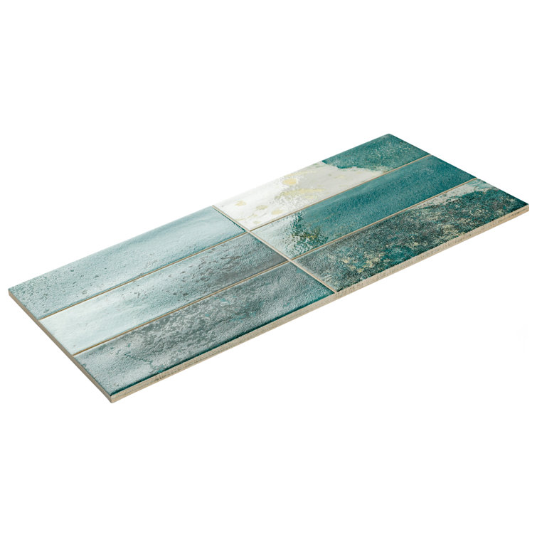 Kings Luxe Tradition Green Porcelain Subway Wall Tile