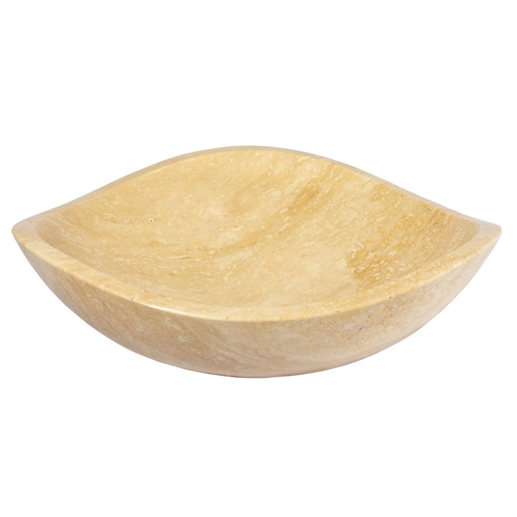 Eden Beige Stone Curved Rim Bathroom Sink
