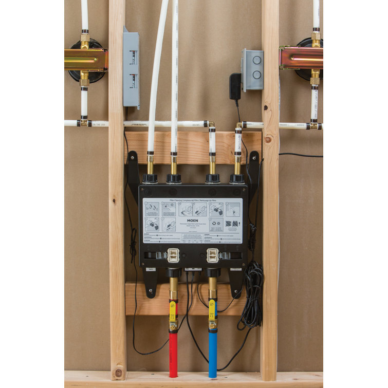 Moen Black 4-Outlet Digital Thermostatic Shower Valve