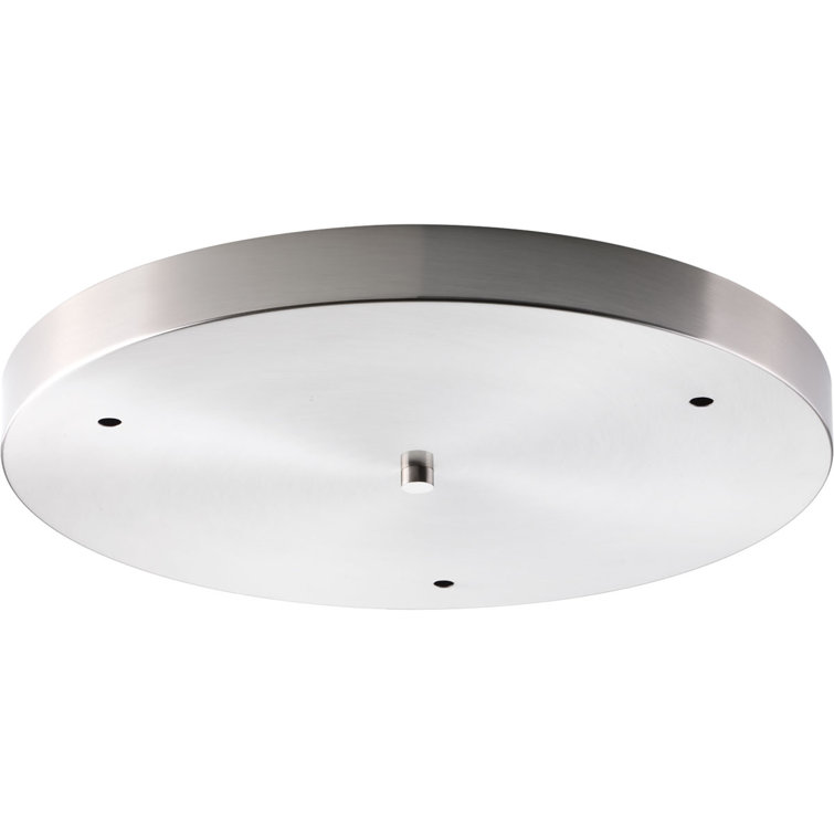 Brushed Nickel Round LED Pendant Canopy