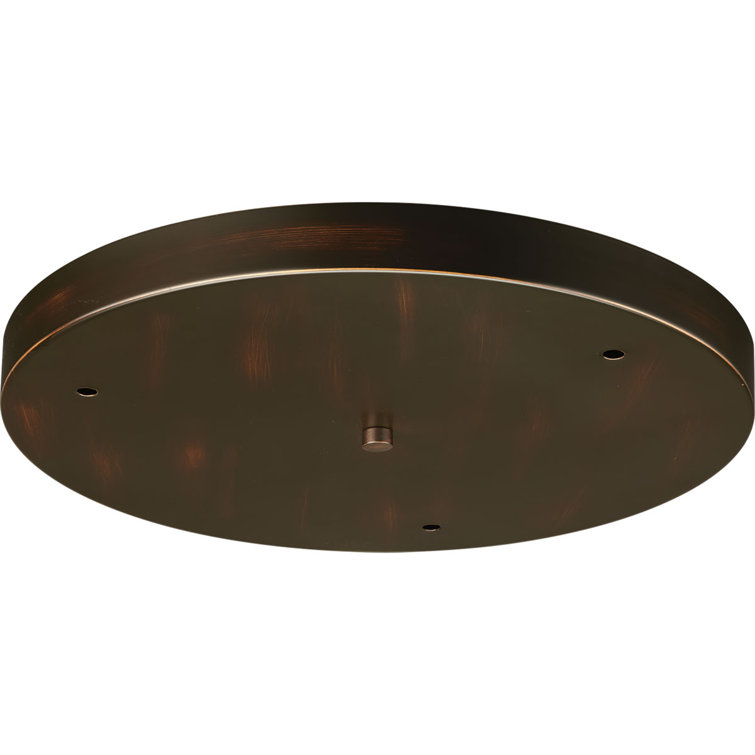 Antique Bronze Round Pendant Canopy for 3 Lights