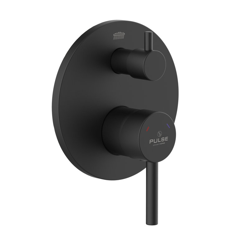 Matte Black Two-Way Diverter Valve with Trim Kit