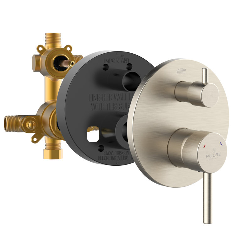 Brushed Nickel 2-Way Diverter Valve and Trim Kit