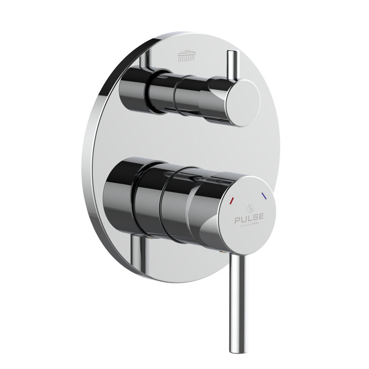 Chrome Two-Way Pressure Balance Shower Valve with Trim Kit