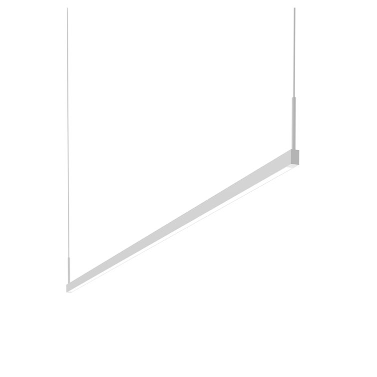 Satin White Thin-Line 48" Indoor/Outdoor LED Pendant Light