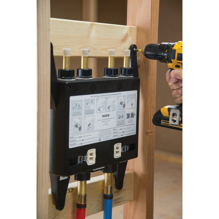 Moen Black 4-Outlet Digital Thermostatic Shower Valve