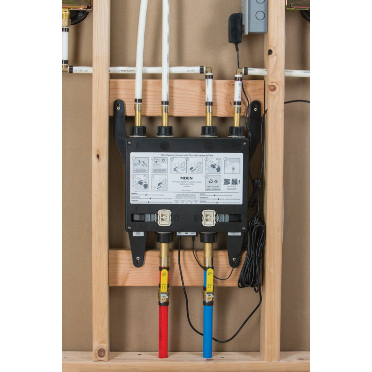 Moen Black 4-Outlet Digital Thermostatic Shower Valve
