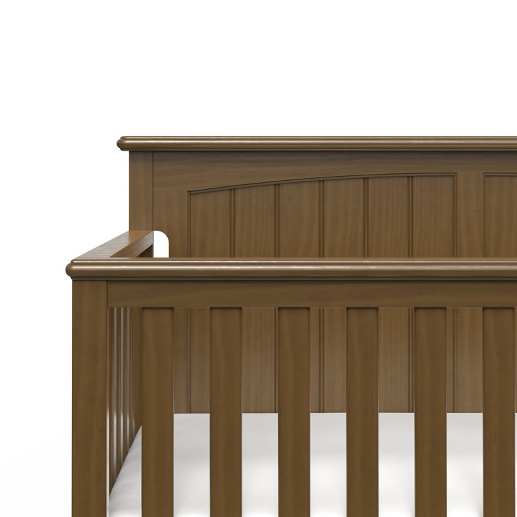 Sheldon Cocoa Bean Pinewood 4-in-1 Convertible Crib