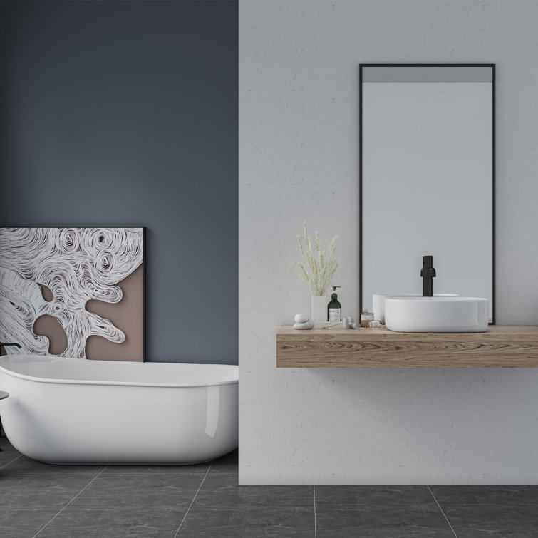 Altair 16.7'' White Ceramic Square Bathroom Sink
