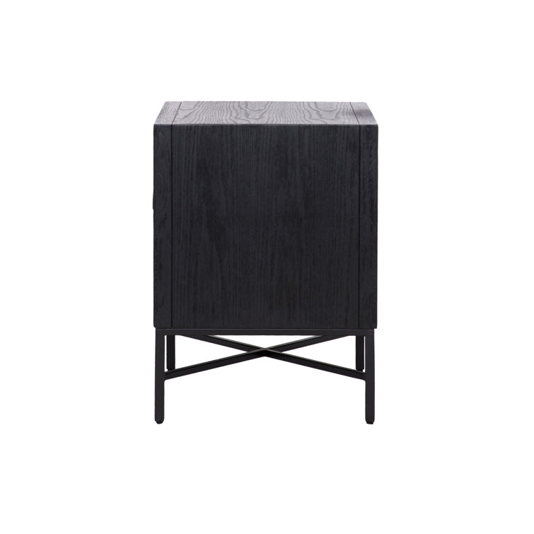 Black Oak and Iron Industrial Accent Chest