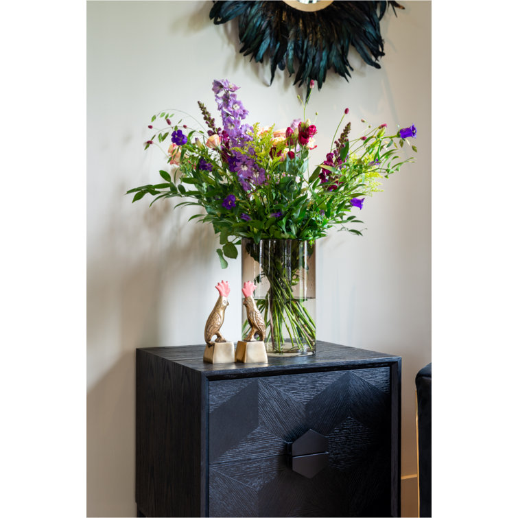 Black Oak and Iron Industrial Accent Chest