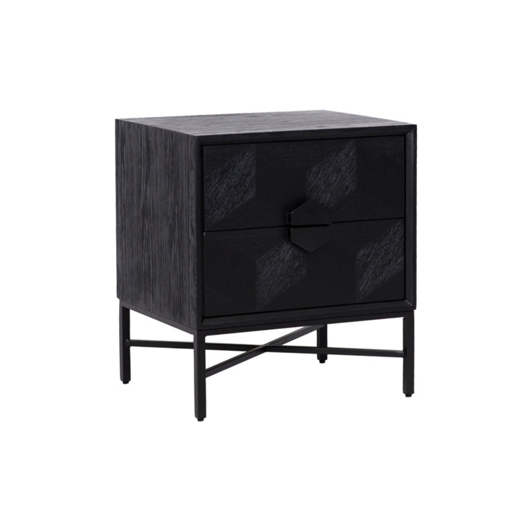 Black Oak and Iron Industrial Accent Chest