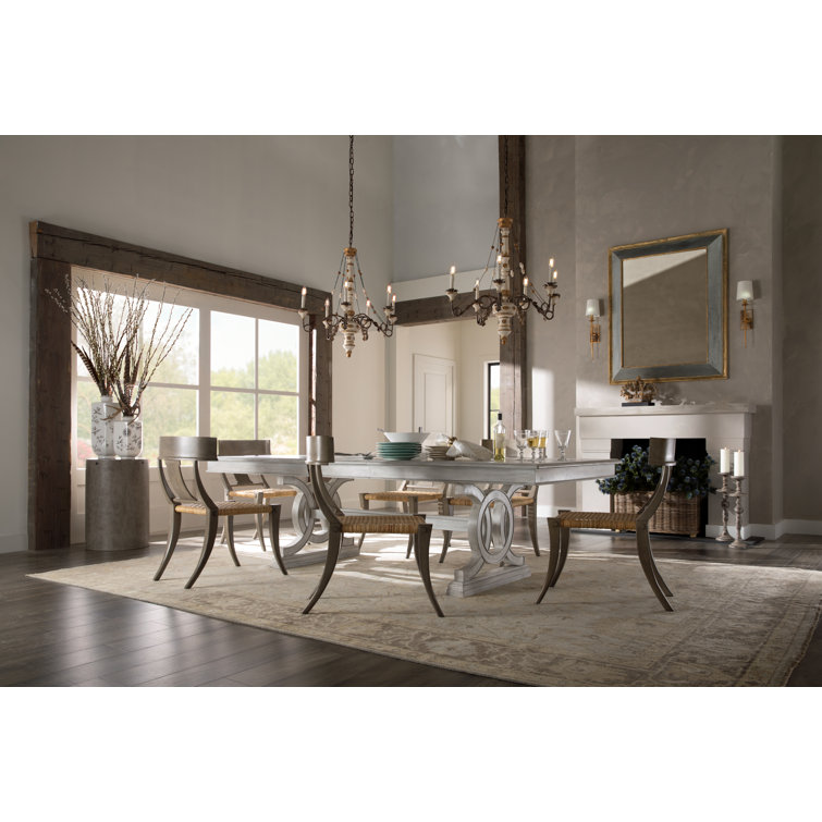 Hand-Knotted Gray and Blue Wool Oriental 8' x 10' Rug