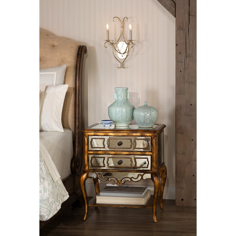 King-Sized Traditional Sleigh Bed with Tufted Beige Upholstery