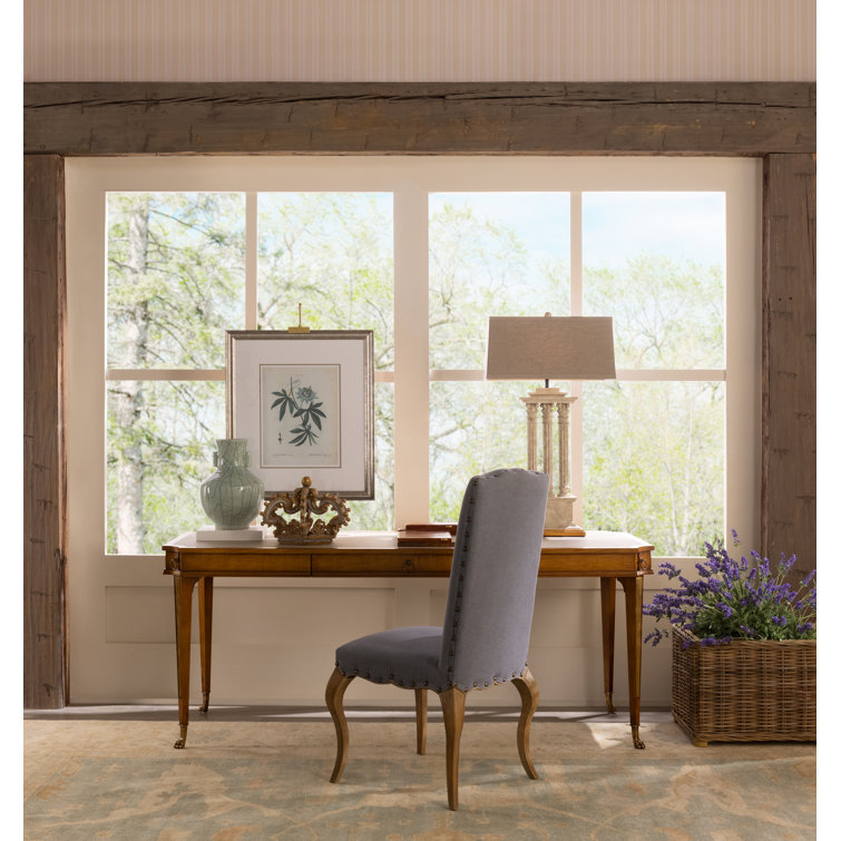 Thorne Blue Linen and Oak Upholstered Dining Chair (Set of 2)