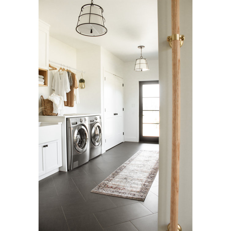 Savona Old Bronze Dual Linen Drum Pendant with Nickel Accents