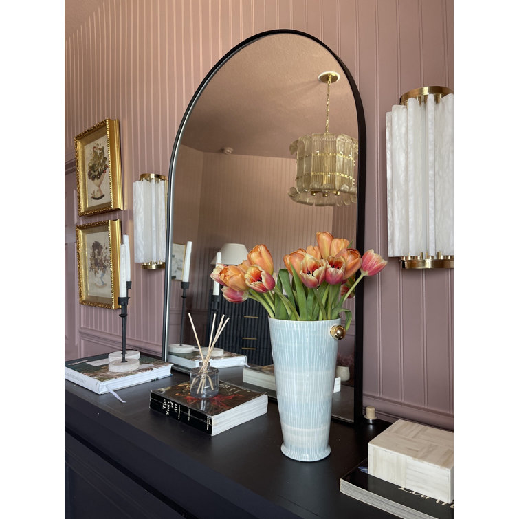 Polished Nickel 8-Light Drum Chandelier with Champagne Glass Shade