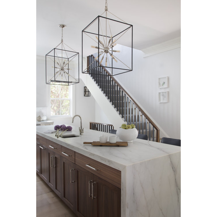 Elegant Polished Nickel 13-Light Sputnik Chandelier