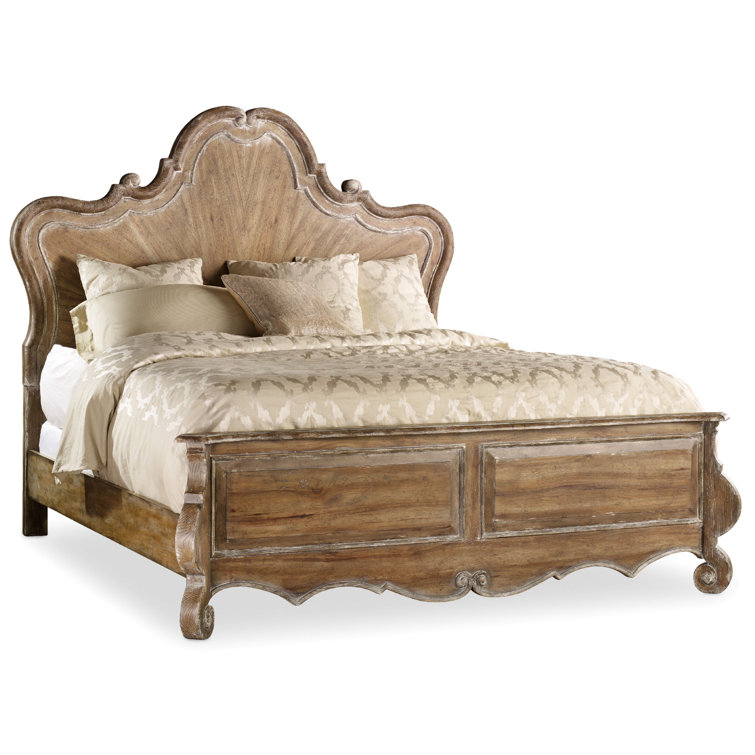 Chatelet King-Sized Panel Bed with Drawer in Caramel Froth