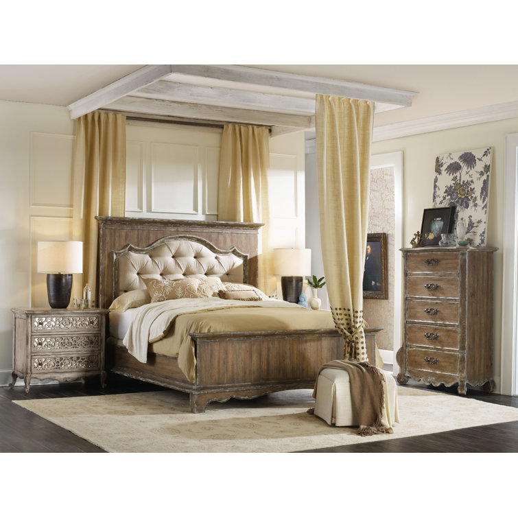 Chatelet Beige 3-Drawer Traditional Nightstand