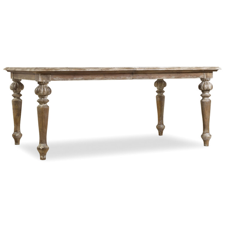 Farmhouse Extendable Rectangular Wood Dining Table