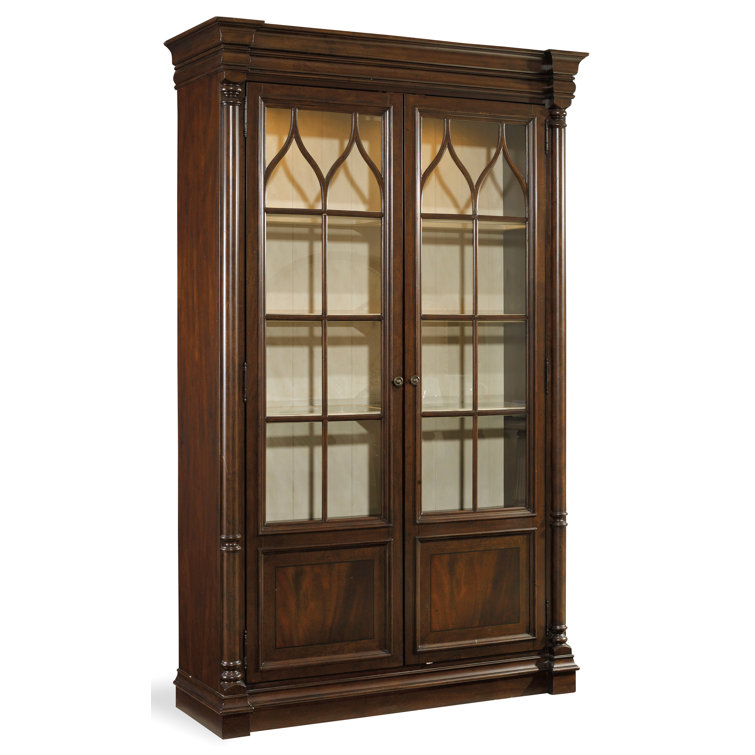 Leesburg Traditional 52" Mahogany China Cabinet with Lighting