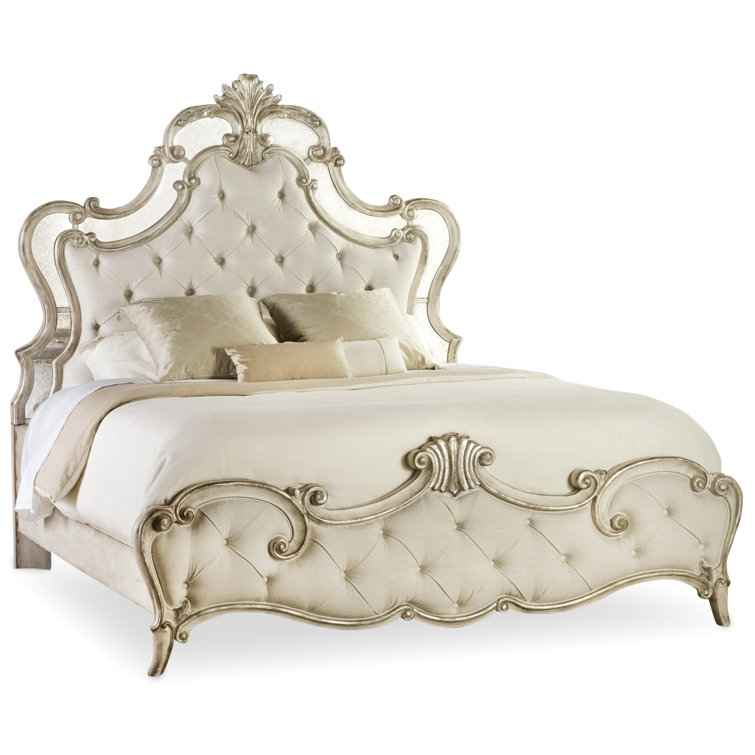 Samantha Cream Tufted Leather California King Headboard