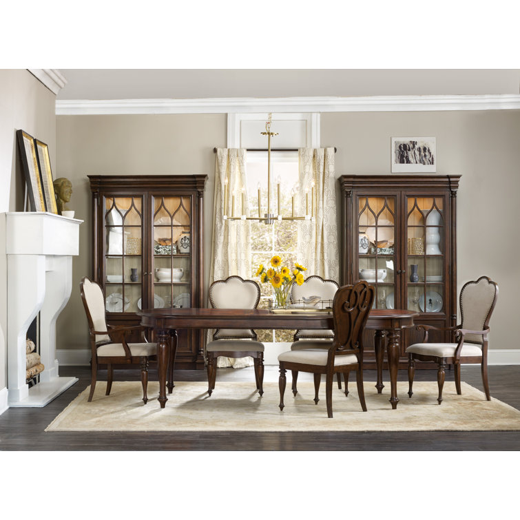 Leesburg Traditional Beige Upholstered Arm Chair with Wood Frame