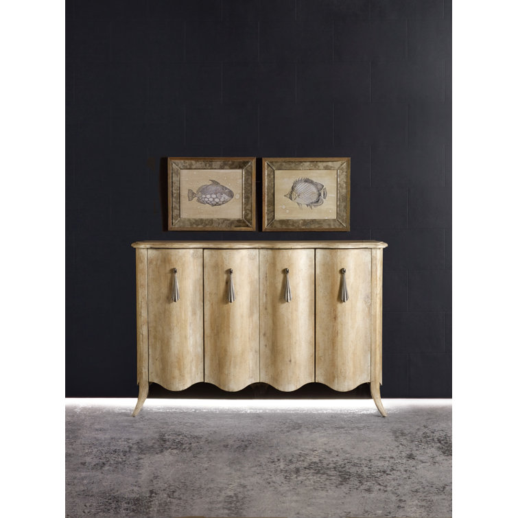Beige Traditional 54.5'' Wood Sideboard
