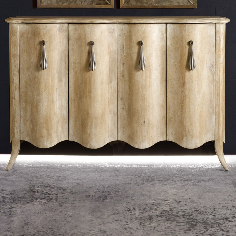 Beige Traditional 54.5'' Wood Sideboard