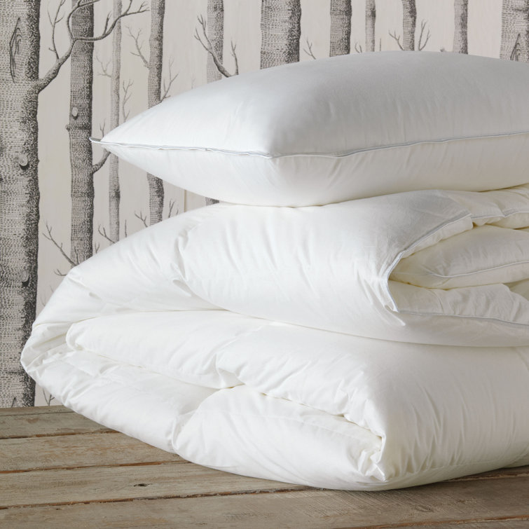 Twin White Cotton Summer Down Comforter