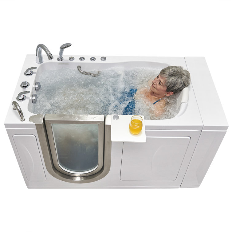 Royal 52" White Acrylic Hydro Massage Walk-In Bathtub